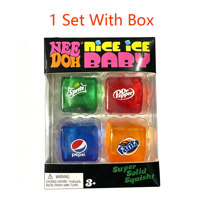 New Set /*Squishy Needoh Nice Cube Schylling Sensory Stress Reliever Fidget Tool Toy Anxiety Focus Sensory Cube Adults Kid Gift 13Gadgetglobal