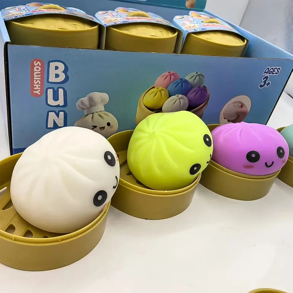 Dumpling Pressure Dumpling Squishies Cute Colorful Bun Toy Slow Rising Stress Relief Fidget Toy for Kids Adults Anti-Anxiety Gif 13Gadgetglobal
