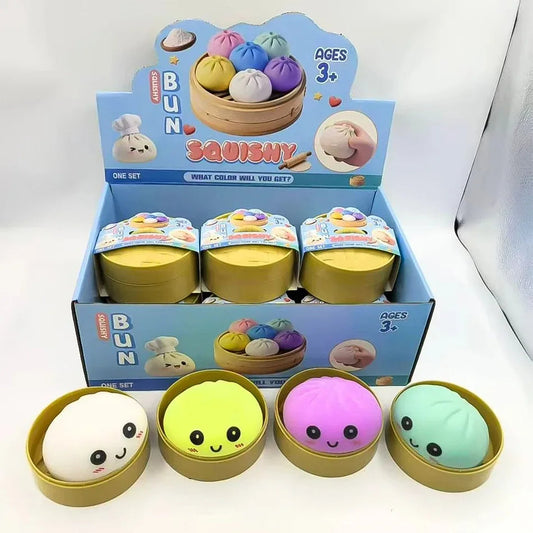 Dumpling Pressure Dumpling Squishies Cute Colorful Bun Toy Slow Rising Stress Relief Fidget Toy for Kids Adults Anti-Anxiety Gif 13Gadgetglobal