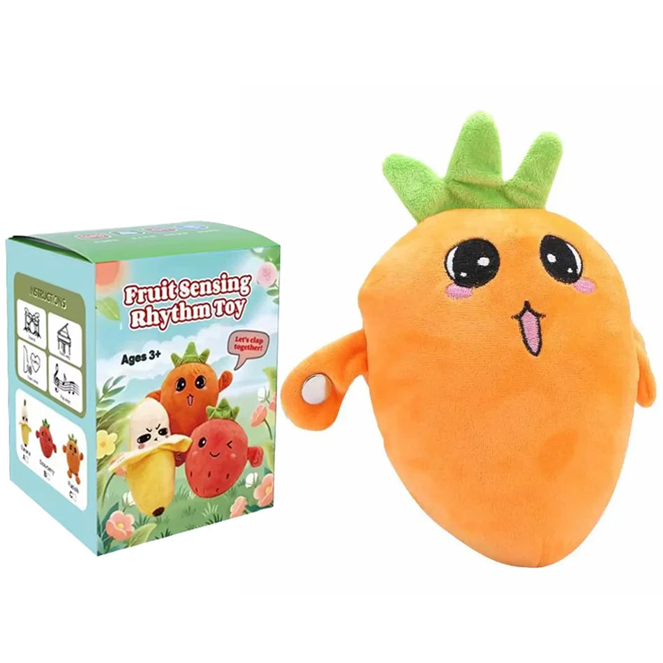 Banana Fruit Induction Beat Toy Creative Music Dolls Kawaii Parent-child Toys Sensory Party Game Collectible Toy 13Gadgetglobal