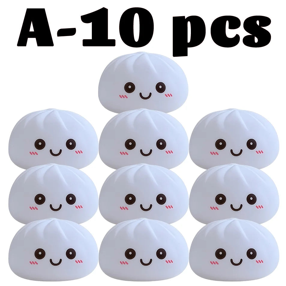 2027 New Dumpling Night Lights Glowing Dumplings Desktop Ornament Cute Glowing Dumpling Steamer Box Kawaii Dumpling Lights Gifts 13Gadgetglobal
