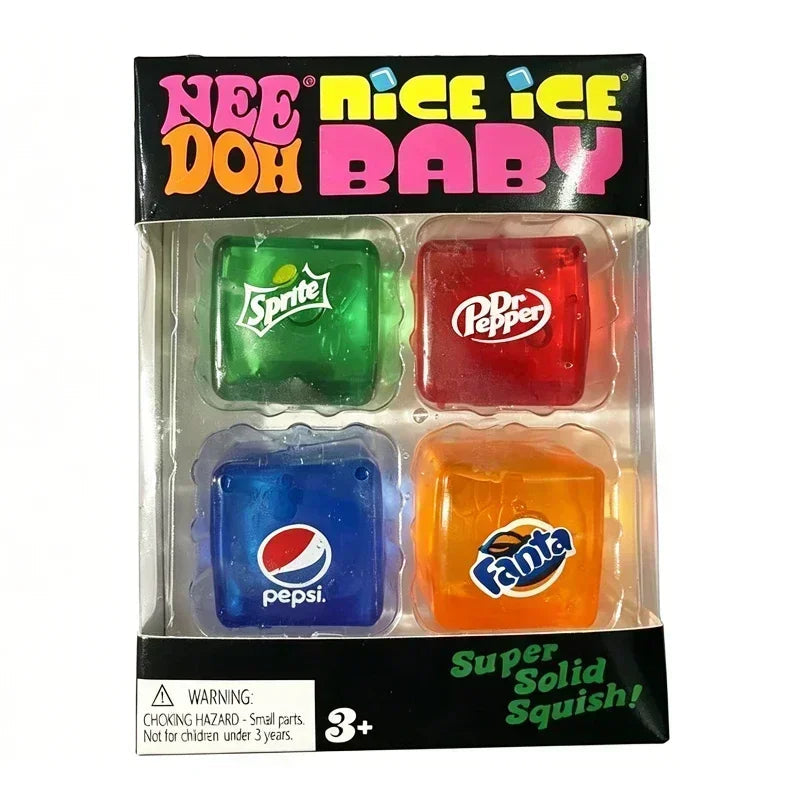 New Set /Squishy Needoh /Nice Cube Schylling /Sensory Stress Reliever Fidget Tool Toy Anxiety Focus Sensory Cube Adults Kid Gift 13Gadgetglobal