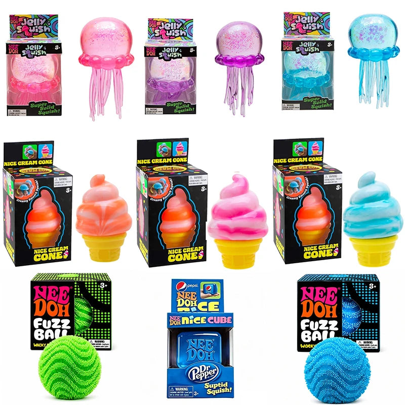 2026 NeeDoh Schylling Squeez Toy Squishy Blind Box Multi Slow-Rising Squishy ADHD Stress Relief Fingertip Toy Mystery Box Gift 13Gadgetglobal