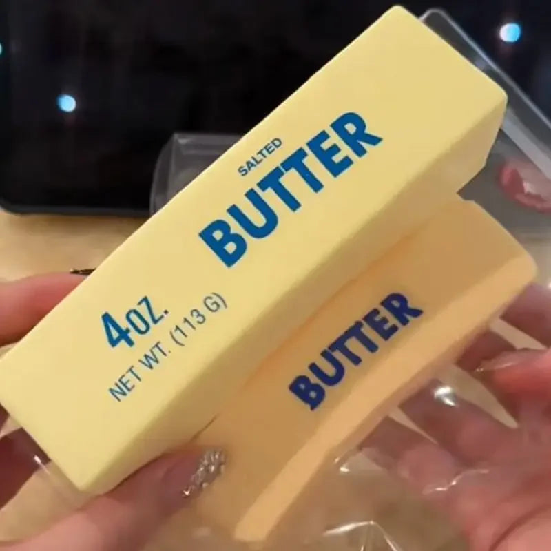 Squishy Elastic Butter Stick Fidget Toy Cheese Shape Stress Relief Game Funny Decompression Prank Squeeze Toy for Anxiety Relief 13Gadgetglobal