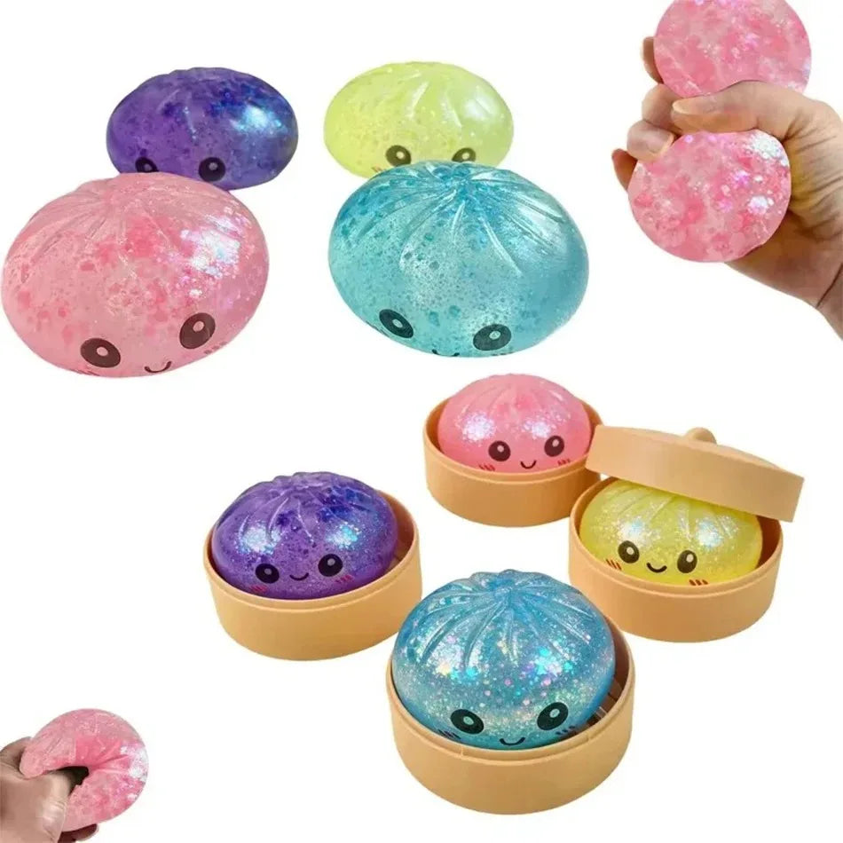 Dumpling Pressure Dumpling Squishies Cute Colorful Bun Toy Slow Rising Stress Relief Fidget Toy for Kids Adults Anti-Anxiety Gif 13Gadgetglobal