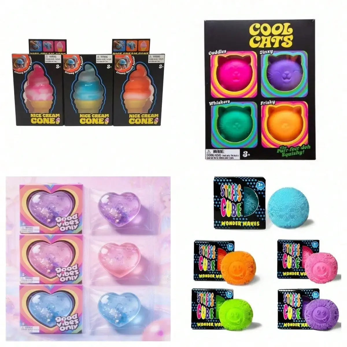 100+ Pieces Assorted Squishy Figures Blind Box Surprise Toy Slow Rising Soft Fidget Toys Featuring Moai Head Panda Rabbit Stress 13Gadgetglobal