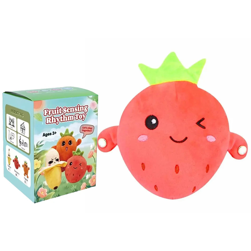 Banana Fruit Induction Beat Toy Creative Music Dolls Kawaii Parent-child Toys Sensory Party Game Collectible Toy 13Gadgetglobal