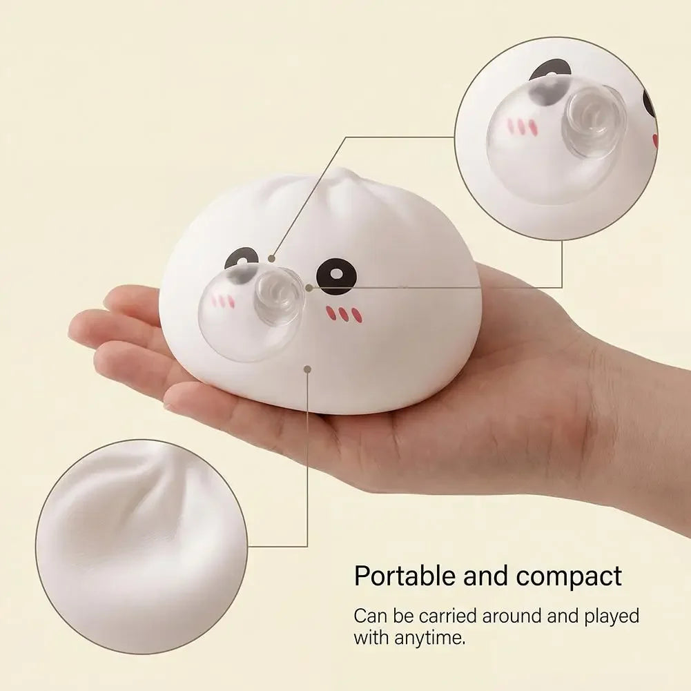 Dumpling Squishies Blow Bubbles Toy Dumpling Squishies Set with Steamer New Bubble-Blowing Squishies, Stretchy Fidget Sensory 13Gadgetglobal