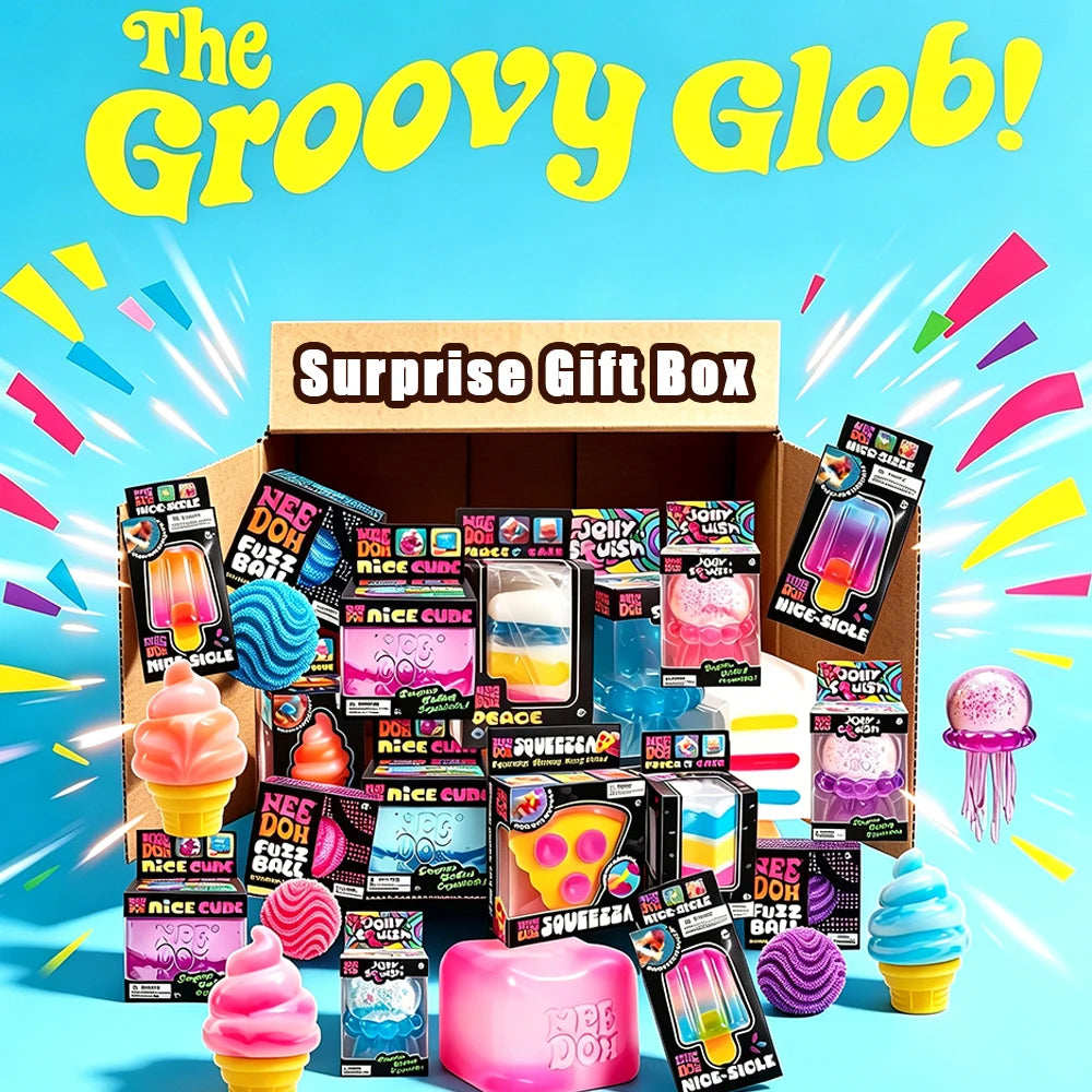 2026 NeeDoh Schylling Squeez Toy Squishy Blind Box Multi Slow-Rising Squishy ADHD Stress Relief Fingertip Toy Mystery Box Gift 13Gadgetglobal