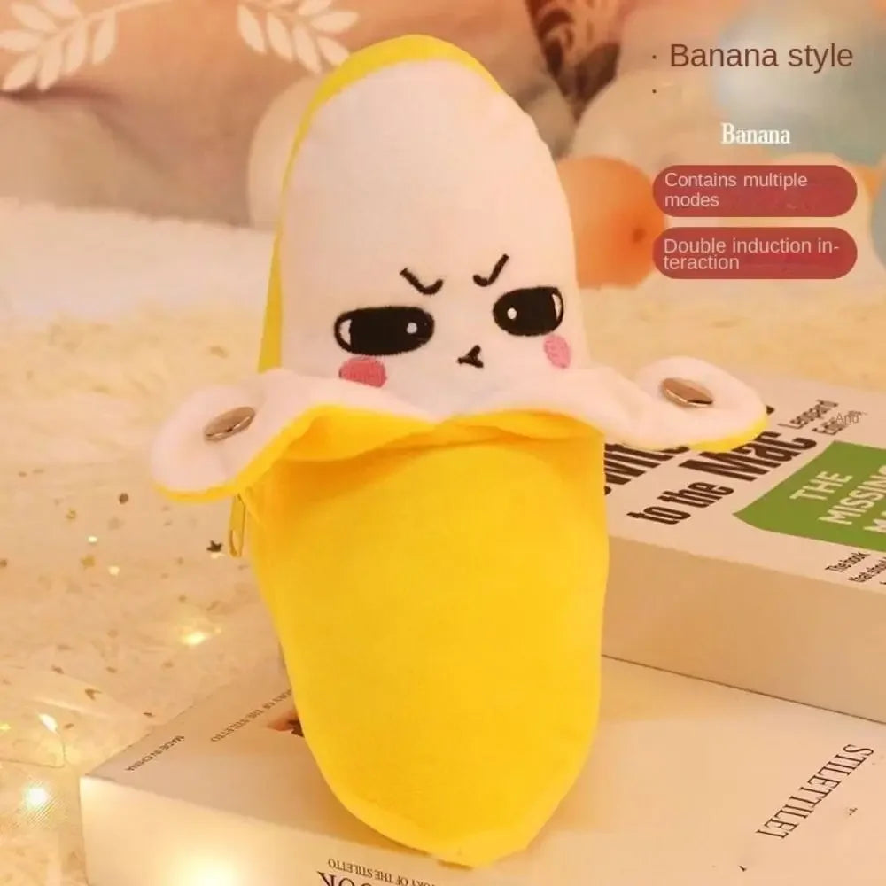 Banana Fruit Induction Beat Toy Creative Music Dolls Kawaii Parent-child Toys Sensory Party Game Collectible Toy 13Gadgetglobal