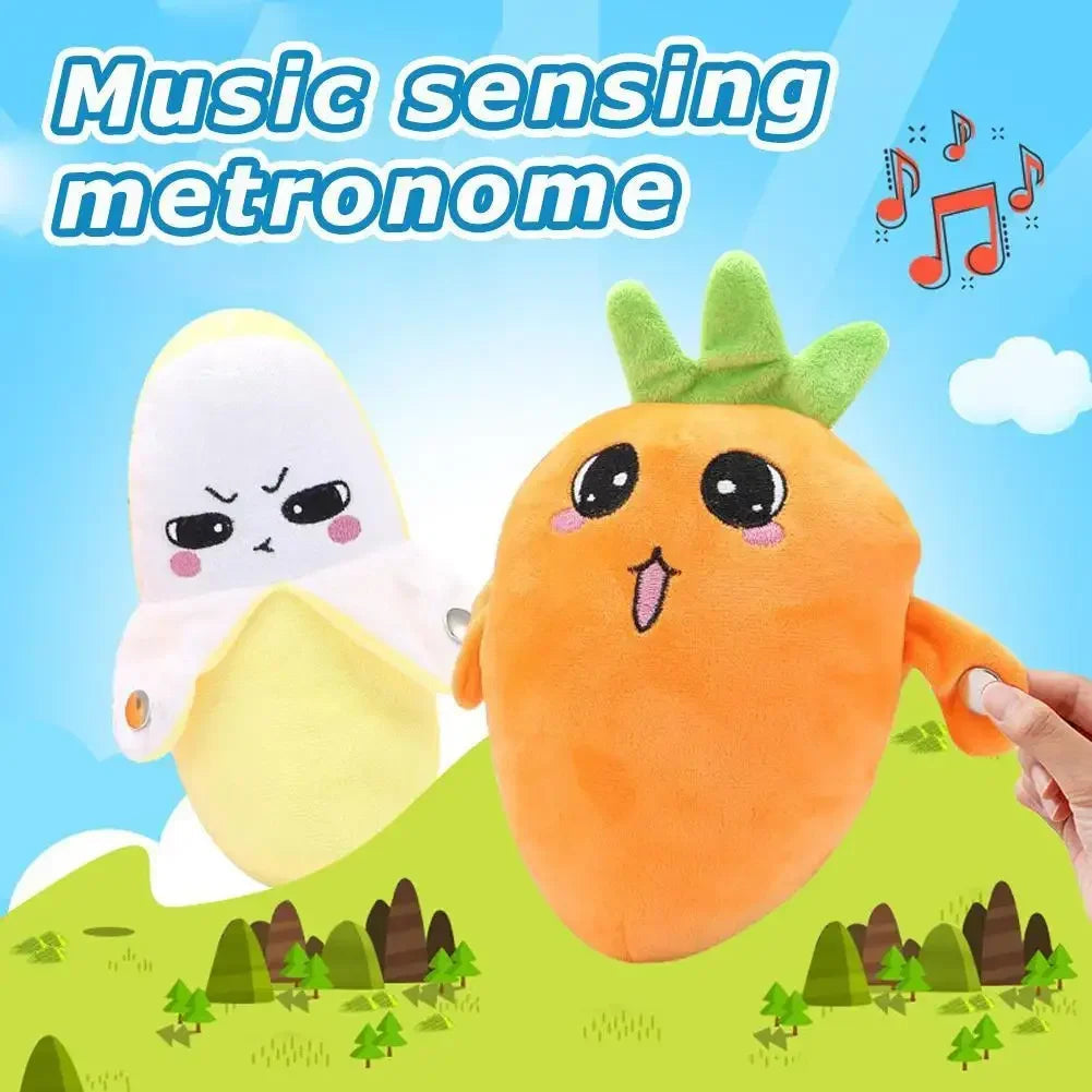 Banana Fruit Induction Beat Toy Creative Music Dolls Kawaii Parent-child Toys Sensory Party Game Collectible Toy 13Gadgetglobal