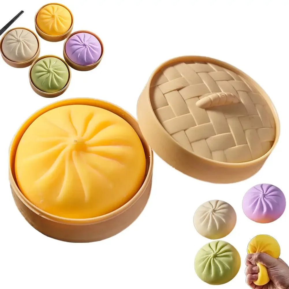 Dumpling Pressure Dumpling Squishies Cute Colorful Bun Toy Slow Rising Stress Relief Fidget Toy for Kids Adults Anti-Anxiety Gif 13Gadgetglobal