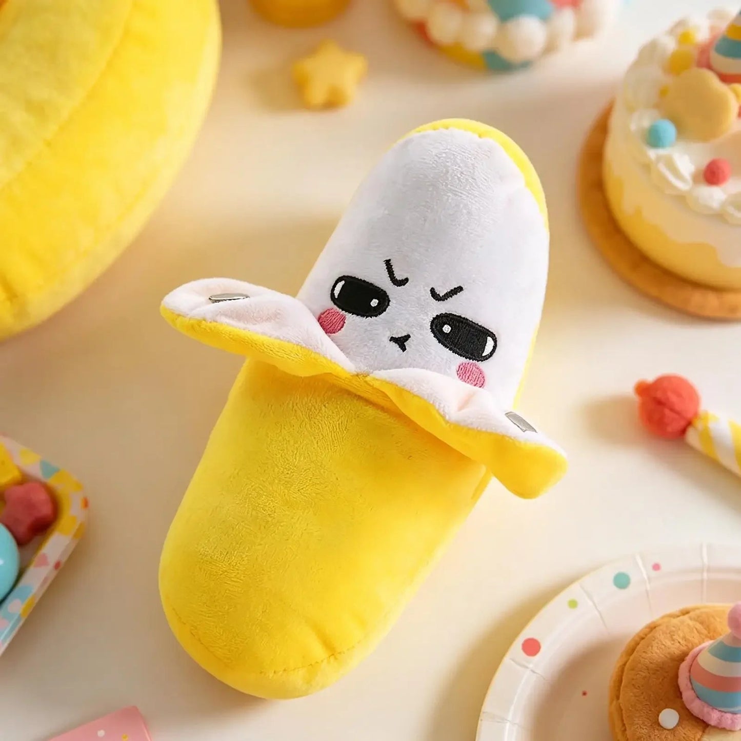 Banana Fruit Induction Beat Toy Creative Music Dolls Kawaii Parent-child Toys Sensory Party Game Collectible Toy 13Gadgetglobal