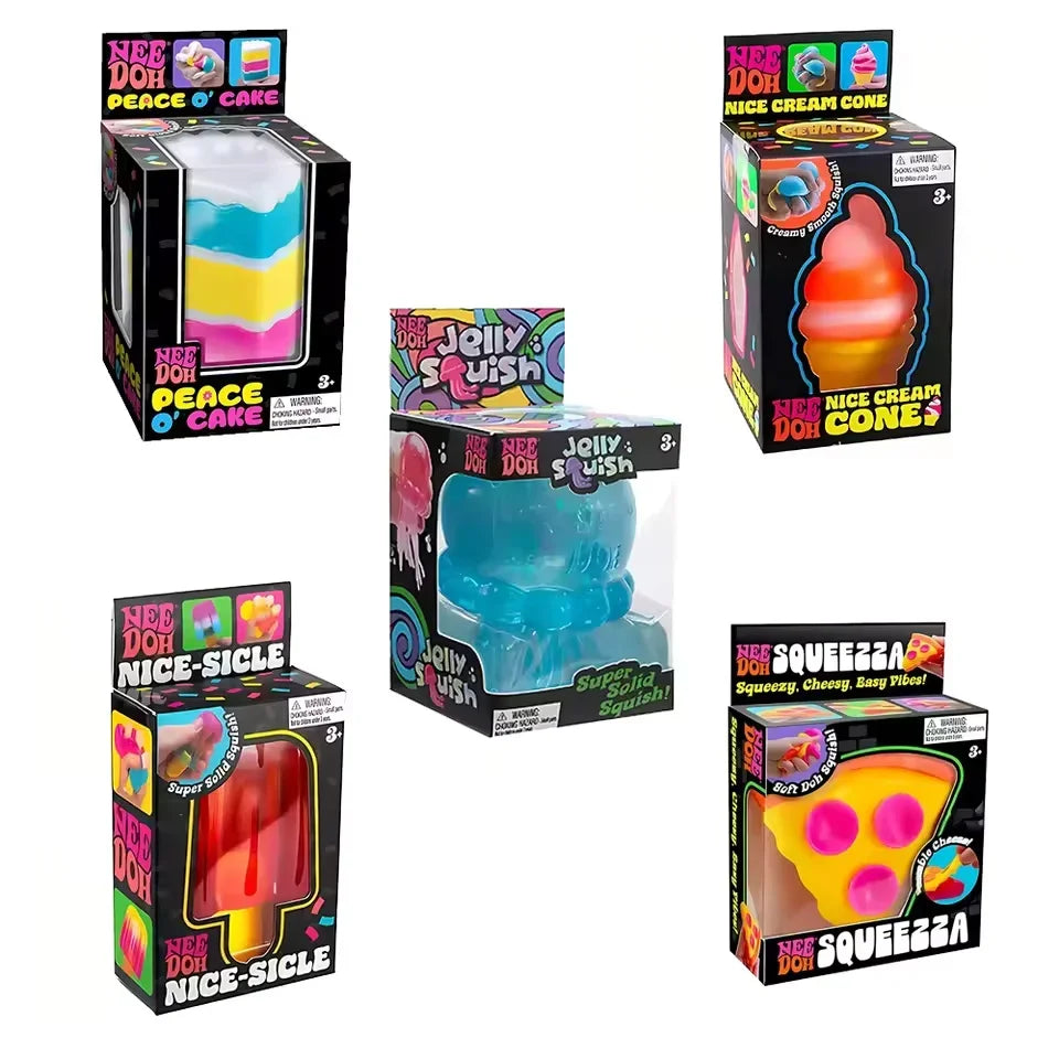 Nee Doh Surprise Box Squishy Toys - 6 Styles Soft Squeeze Fidget Toys for Stress Relief, Party Favors & Easter Gifts for Kids Ad 13Gadgetglobal