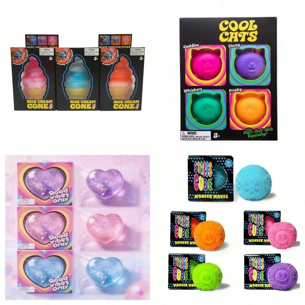 100+ Pieces Assorted Squishy Figures Blind Box Surprise Toy Slow Rising Soft Fidget Toys Featuring Moai Head Panda Rabbit Stress 13Gadgetglobal