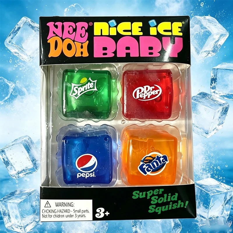 New Set /*Squishy Needoh Nice Cube Schylling Sensory Stress Reliever Fidget Tool Toy Anxiety Focus Sensory Cube Adults Kid Gift 13Gadgetglobal