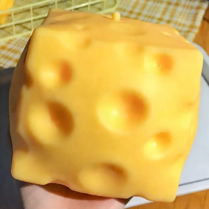 Giant Cheese Squeeze Toy Extra Large Size Cheese Squishy Fidget Toys Slow Rebound Shapeable Venting Ball for Adults Gifts 13Gadgetglobal