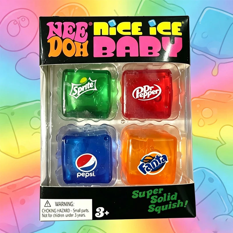 New Set /*Squishy Needoh Nice Cube Schylling Sensory Stress Reliever Fidget Tool Toy Anxiety Focus Sensory Cube Adults Kid Gift 13Gadgetglobal